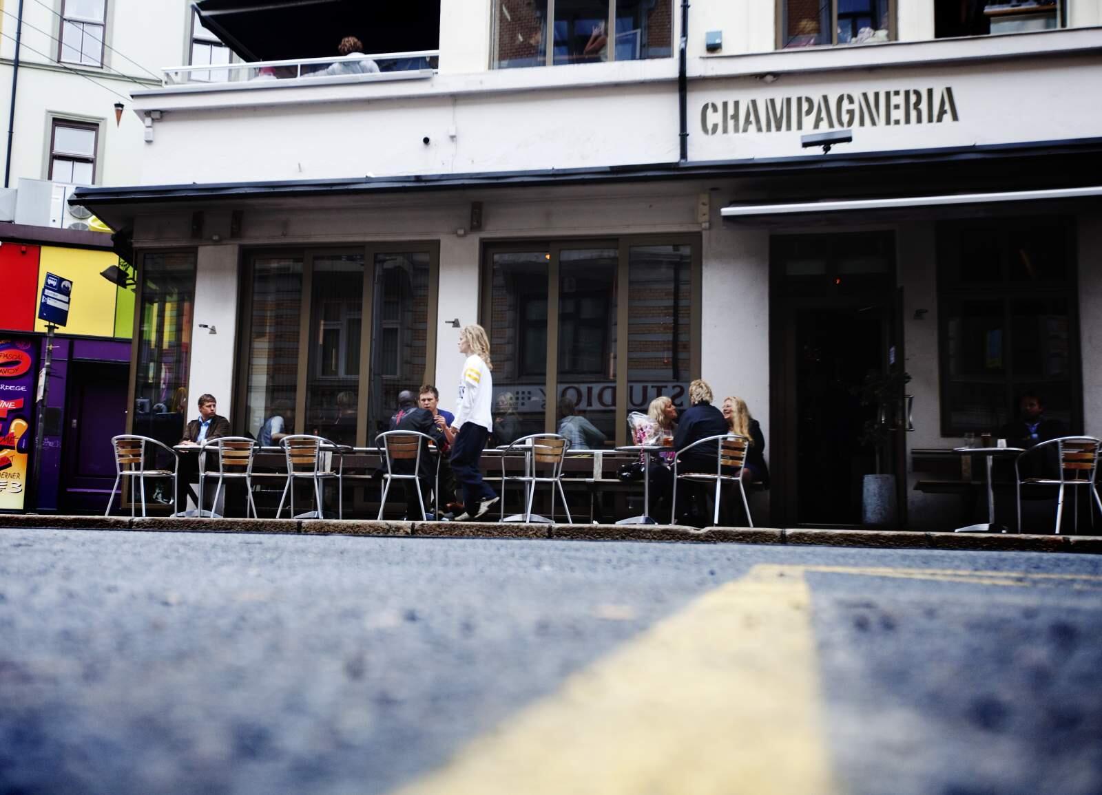 FOTO: NTB - PARTY - IGJEN: De tidligere Champagneria-lokalene favner to etasjer samt uteservering og takterrasse.