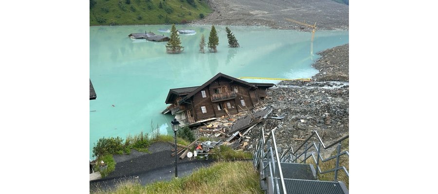 Épargné par la montagne, le dernier hôtel de Blatten meurt quand même