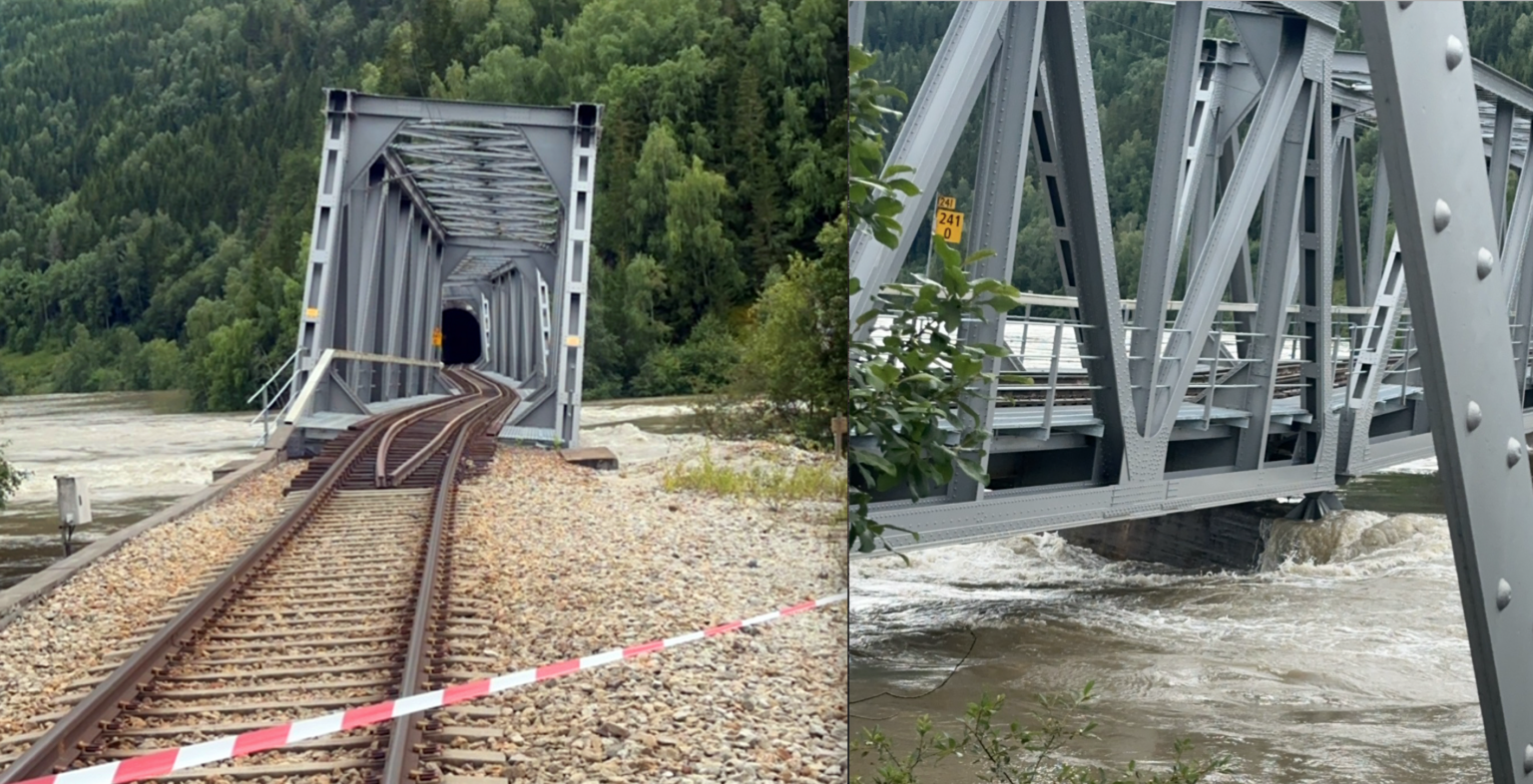 Fare for full kollaps, får store følger for togtrafikken mellom Oslo og Trondheim