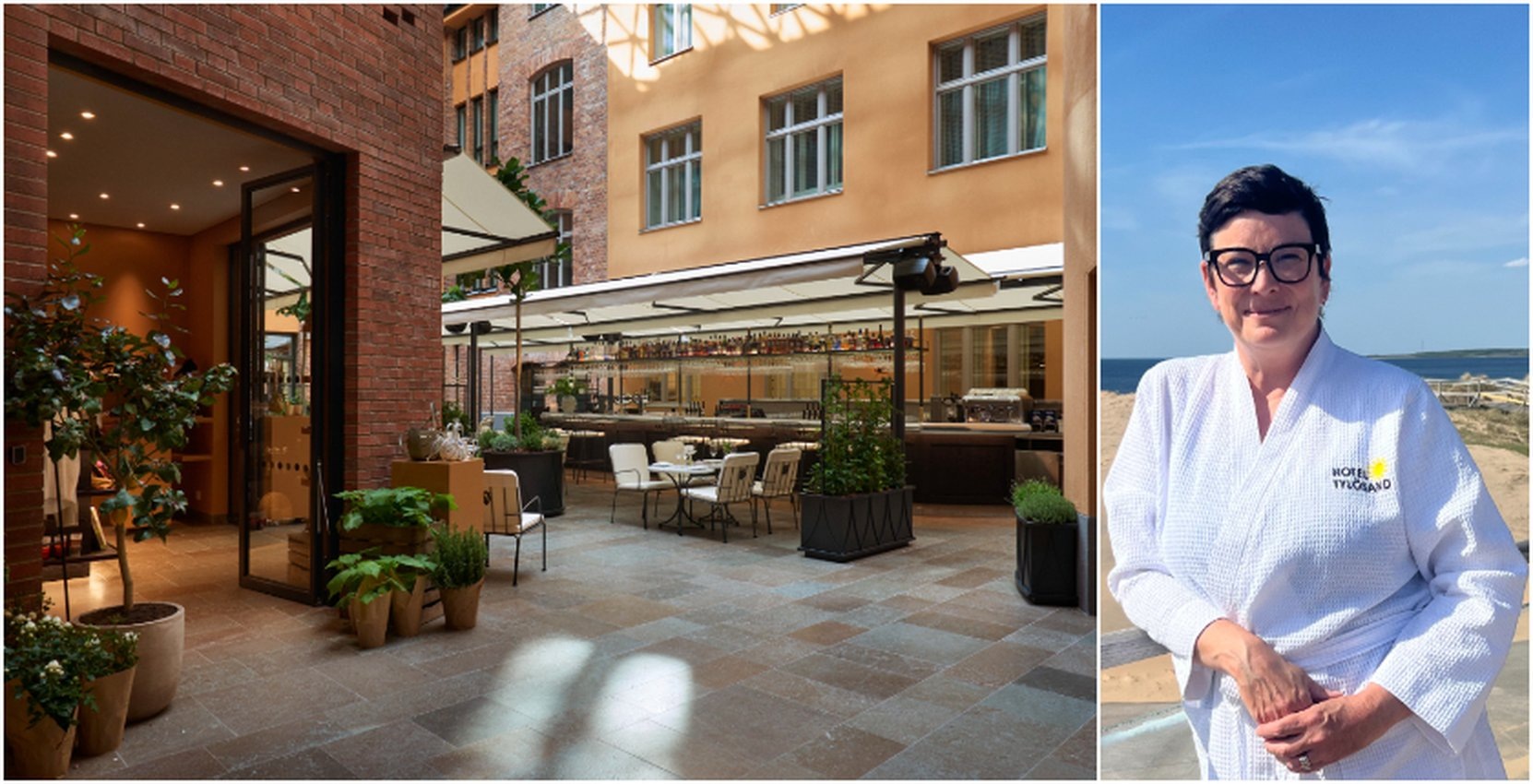 Guideböcker och dofter i hotellens egna butiker