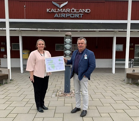 Kalmar Öland Airport når ny miljöcertifiering