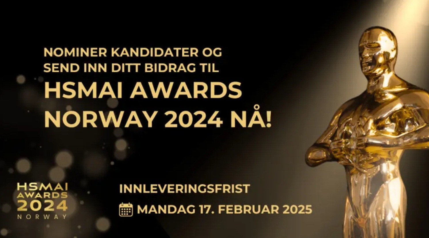 Nominér kandidater til Årets Unge Talent, Årets Unge Leder i Hotell, Restaurant og Reiseliv, Årets Hotelier