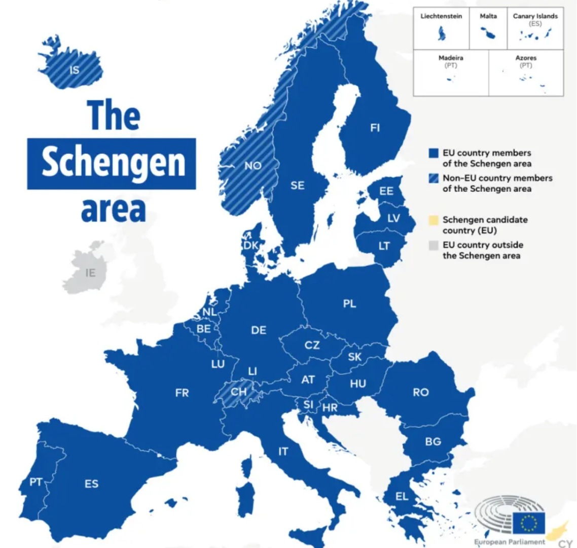 Nye regler for innreise til Schengen-landene